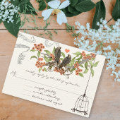 Koraal Apple Aqua  Vogelwedstrijd Kaart