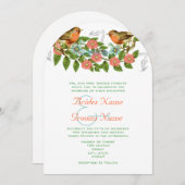 Koraal Apple Aqua  Vogelwedstrijd Kaart (Voorkant / Achterkant)