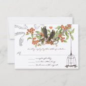 Koraal Apple Aqua Vogelwedstrijd Kaart (Voorkant)