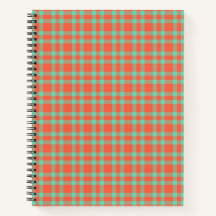 Koraal Aquamarijn Plaid Patroon
