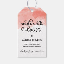 Koraal Aquarel Moppig Gemaakt Met Liefde Productla