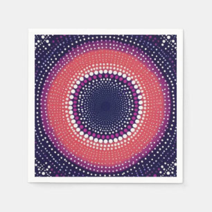 Koraal, Aubergine, Magenta, Blauwe Kaleidoscoop St Servet