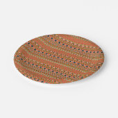 Koraal Azteekse stijl zuidwestelijke patroon Papieren Bordje (Gekanteld)