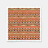 Koraal Azteekse stijl zuidwestelijke patroon Servetten (Voorkant)