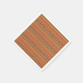 Koraal Azteekse stijl zuidwestelijke patroon Servetten (Hoek)