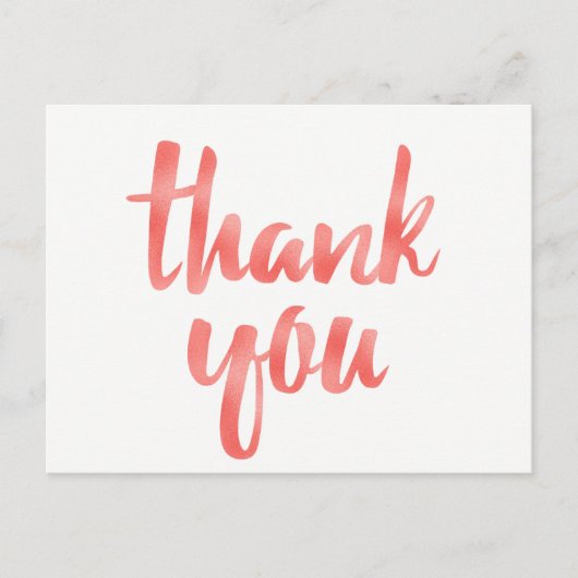 Koraal bedankt briefkaarten (Voorkant)