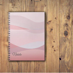 Koraal beige roze naam Spiral Photo Notitieboek