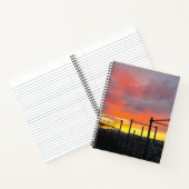 Koraal bij zonsondergang Spiraal Notebook Notitieboek (Binnen)