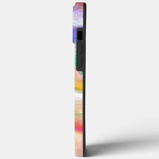 Koraal, blauw, groen, roze Abstracte vloeiende kun Case-Mate iPhone Case (Achterkant / Links)