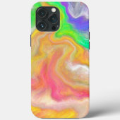 Koraal, blauw, groen, roze Abstracte vloeiende kun Case-Mate iPhone Case (Achterkant)