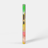 Koraal, blauw, groen, roze Abstracte vloeiende kun Samsung Galaxy Hoesje (Rechterkant)