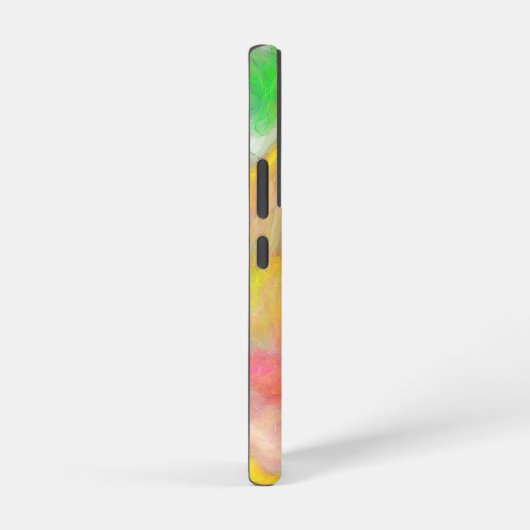 Koraal, blauw, groen, roze Abstracte vloeiende kun Samsung Galaxy Hoesje (Rechterkant)