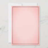 Koraal blauwgroen roze vogel floreel Baby shower Kaart (Achterkant)