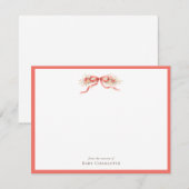 Koraal Bloem Boog Kraam Briefkaart – Persoonlijk (Voorkant / Achterkant)