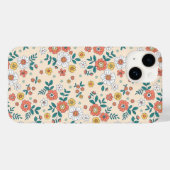 Koraal Bloem Tuin Patroon Case-Mate iPhone Case (Achterkant (horizontaal))