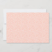 Koraal Bloemen Initiaal krans Baby Meisje Foto Geb Aankondiging (Achterkant)