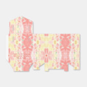Koraal Bloemig Bruiloft Bedankdoosjes (Uitgevouwen)