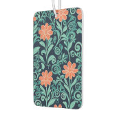 Koraal Bloom Swirl Moderne Vector Bloemen Luchtverfrisser (Links)