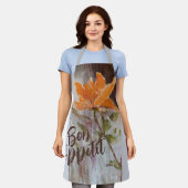 Koraal Blooms All-Over Print Schort (Gedragen)