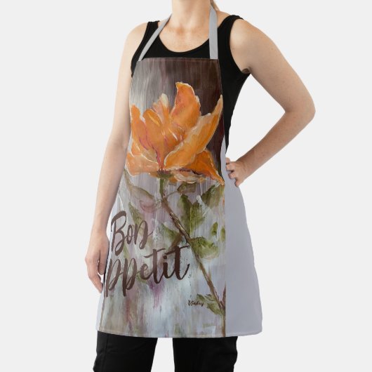 Koraal Blooms All-Over Print Schort (Insitu)