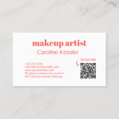 Koraal Blush Roze Shiny Gold Marble Art Patroon Visitekaartje (Achterkant)