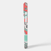 Koraal Bohemian Paisley Custom Monogram Case-Mate iPhone Case (Achterkant / Links)