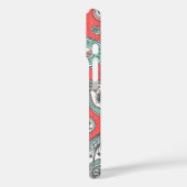 Koraal Bohemian Paisley Custom Monogram Case-Mate iPhone Case (Achterkant / Links)