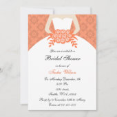 koraal Bridal Shower Uitnodiging (Voorkant)