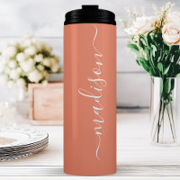 Koraal Bruidsmeisje Stijlvolle Handtekening Script