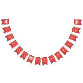 Koraal bruiloft 35e verjaardag aangepaste foto vlaggetjes (Alle)