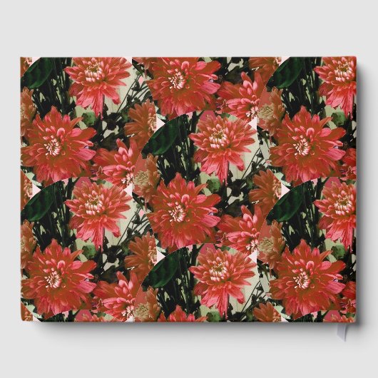 Koraal Butterflies Floral Gastenboek (Achterkant)