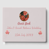 Koraal Butterflies Floral Gastenboek (Voorkant)