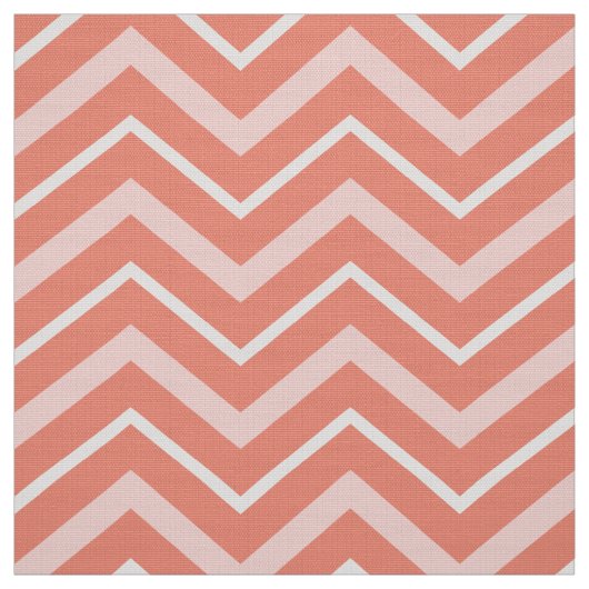 Koraal Chevron bekledingsstof Stof (Swatch)