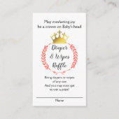 Koraal Christelijk DIAPER WIPES RAFFLE-behuizing Informatiekaartje (Voorkant)