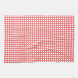 koraal Classy Gingham Pattern Theedoek