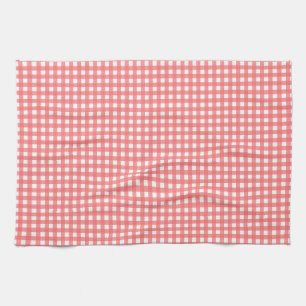  koraal Classy Gingham Pattern Theedoek