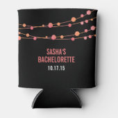 Koraal Confetti - Gepersonaliseerde Bachelorette Blikjeskoeler (Voorkant)