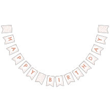 Koraal Confetti Waterverf Stippen Bunting Flag