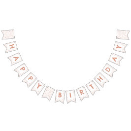 Koraal Confetti Waterverf Stippen Bunting Flag Vlaggetjes