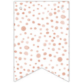 Koraal Confetti Waterverf Stippen Bunting Flag Vlaggetjes (Eerste vlag)