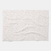 Koraal Confetti Waterverf Stippen Keukendoek Theedoek (Horizontaal)