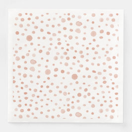 Koraal Confetti Waterverf Stippen Papier servet