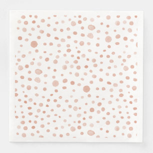 Koraal Confetti Waterverf Stippen Papier servet