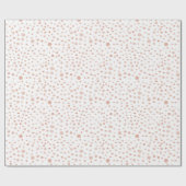 Koraal Confetti Waterverf Stippen Wrapping Paper Cadeaupapier (Vlak)