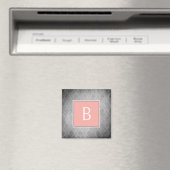 Koraal  Damast Monogram Magnet (Insitu (Vaatwasser))