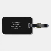 Koraal: de heer en mevrouw Coral reizen bagagelabe Bagagelabel (Achterkant horizontaal)