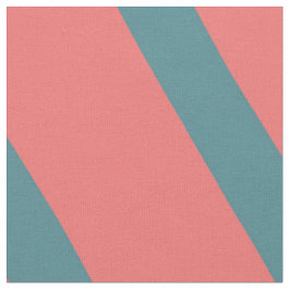 Koraal Diagonale Strepen Stof