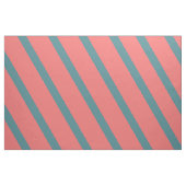 Koraal Diagonale Strepen Stof (Fat Quarter)