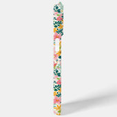Koraal Ditsy Bloemen Monogram Case-Mate iPhone Case (Achterkant / Rechts)