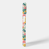 Koraal Ditsy Bloemen Monogram Case-Mate iPhone Case (Achterkant / Rechts)